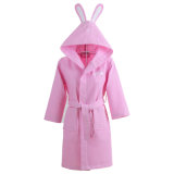 100% Cotton Waffle Fabric with Embroidery Baby Bathrobe