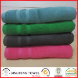 2016 Hot Sales 100% Organic Cotton Thick Jacquard Bath Towel with Satin Border Df-S367
