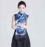 2017 Newest Style Printed Silk Style Scarf for Women