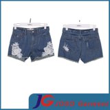 Women Embroidered Lace Shorts (JC6075)