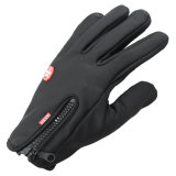 1 Pair 3 Colors Men Women Unisex Durable Soft Warm Outdoor Hiking Camping Skiing Waterproof Nylon Glove Ski Gloves with Zip