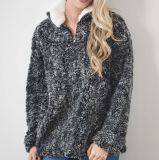 New Design Wholesale Monogram True Grit Sherpa Fleece Pullover