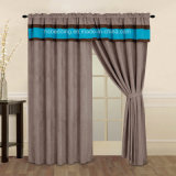 Best-Selling Running Stock Microsuede Curtain with Tie-Back