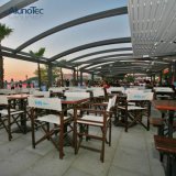 Fabric Deck Roof Aluminum Frame Retractable Canopy Awning