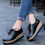 Latest Design Women Leather Shoes Platform Shoes (FTS919-9)