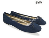 Soft Outsole Ballet Lady Woman Flat Shoes with Canvas Upper