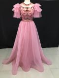Original Design Pink Beading Evening Party Dress