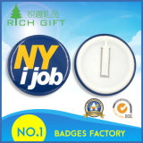 The Most Popular Plastic Badge with Ny Printed in Reflective Blue