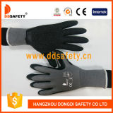 Ddsafety 2017 Grey Nylon with Black Latex Working Gloves