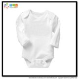 White Color Long Sleeve Unisex Baby Rompers