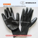 K-113 Gauges Angular Polyester/Nylon Nitrile Palm Coating Working Safety Glove
