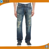 2016 New Jean Straight Ripped Jeans Men Fashion Jean Pants
