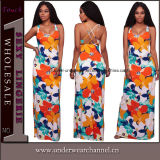 Beach Long Dress Women Summer Fashion Flower Girl Dressses (TOSM7106)
