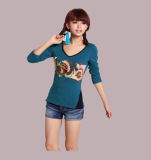 OEM Design Embroidered Women's T-Shirts O