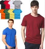 1 Dollar Plain Soild Color Men's Cotton T Shirt for Advertising