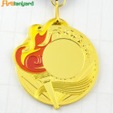 Customer Design Gold Medal with Ribbon