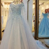 2017 off Shoulder Soft Tulle Bridal Wedding Dress with Veil