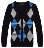 Men's Cotton Button Down Cardigan Sweater with Lattice Pattern (717)