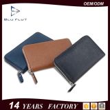 Fashion Men Zip Wallet Real Leather Allport Mobile Phone Wallet