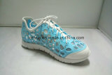 Lady Kpu Rubber with Diamond and Mesh Lining Soft Rubber Outsole Comfortable Sneaker