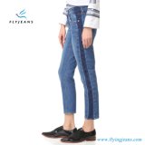 Dark-Wash Ladies Boyfriend Light Blue Denim Jeans by Fly Jeans
