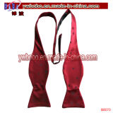Polyester Tie Self Tied Bow Tie with Colorful Trim Nylon Cable Tie (B8070)