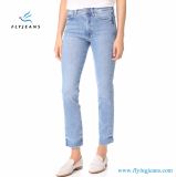 Fashion High-Waisted Skinny Women Denim Jeans with Faded Rinse by Fly Jeans