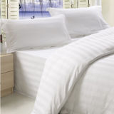 King Size Stripe Design Cotton Fabric Bed Sheet