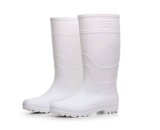 White PVC Safety Food Rain Boots