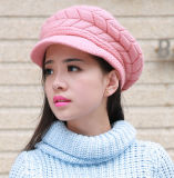 Lady Fashion Wool Acrylic Knitted Winter Warm Dress Cap (YKY3130)
