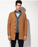 ODM Nylon Wool Medium Length Coat Man Sweater