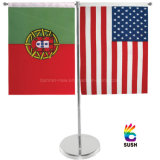 Custom Fabric Award Bunting Polyester National Dest Table Flag (SS-TF12)
