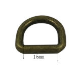 Cheap Wholesale Antique Finishing 15mm Metal D Ring