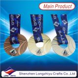 2016 China Custom Donut Shape Olympic Metal Medal with Ribbon