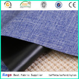 100% Polyester High Density Cationic 300d Fabric with Black PVC Soft Coating