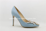 Elegant High Heels Leather Women Wedding Shoes