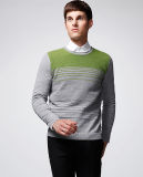 ODM Long Sleeve Striped Pullover Men Sweater