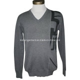 100% Cotton Cable Knitting Long Sleeve Men Clothing (M15-045)