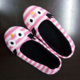 Latest Warm Indoor Slippers Stripes Knitted Soft Ballet Shoes Slippers