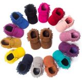 PU Suede Leather Newborn Baby Boy Girl Baby Moccasins Soft Moccs Shoes  Fringe Soft Soled Non-Slip Footwear Crib Shoes