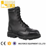 Embossed Leather Military Combat Boots