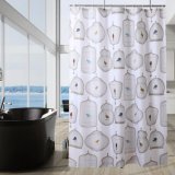 Polyester Printed Mildew Free Waterproof Bathroom Shower Curtain (01S0013)