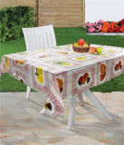 137 Cm Vinyl PVC Printed Transparent Tablecloth Full Color in Roll