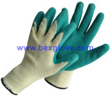 10 Gauge Polyester Liner, Latex Coating, Crinkle Finish Glove