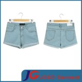 Women High Waist Denim Boyfriend Shorts (JC6069)