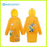 Custom Printed Hooded Children's PVC Raincoat (RVC-027)