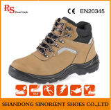 Yellow Nubuck Cow Leather Safety Boots Industrial Workman Safety Shoes