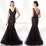 Black Lace Mother of The Bride Dresses Mermaid Prom Formal Evening Dress B28