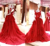 2017 Dubai Muslim Long Plus Size Wedding Eveningdress Gown Wgf141