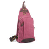Trendy Rose Color Canvas Trim One Shoulder Strap Backpack Sh-15122196